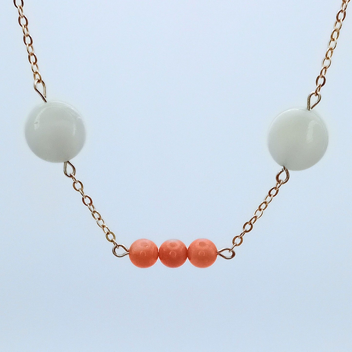 Coral & Mother of Pearl Necklace
