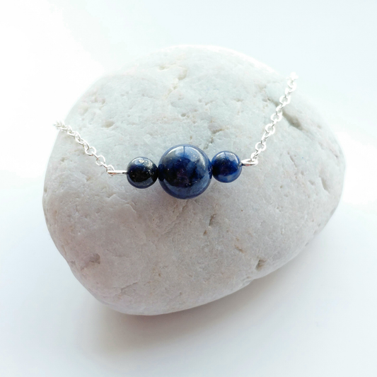 Lapis Serenity Silver Bracelet