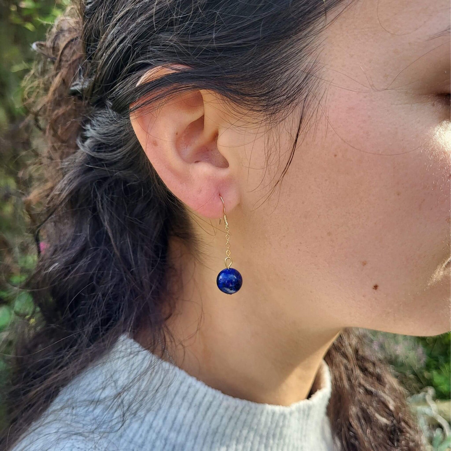 Lapis Lazuli Gold Fill Earrings