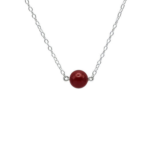 Bordeaux Pearl Necklace