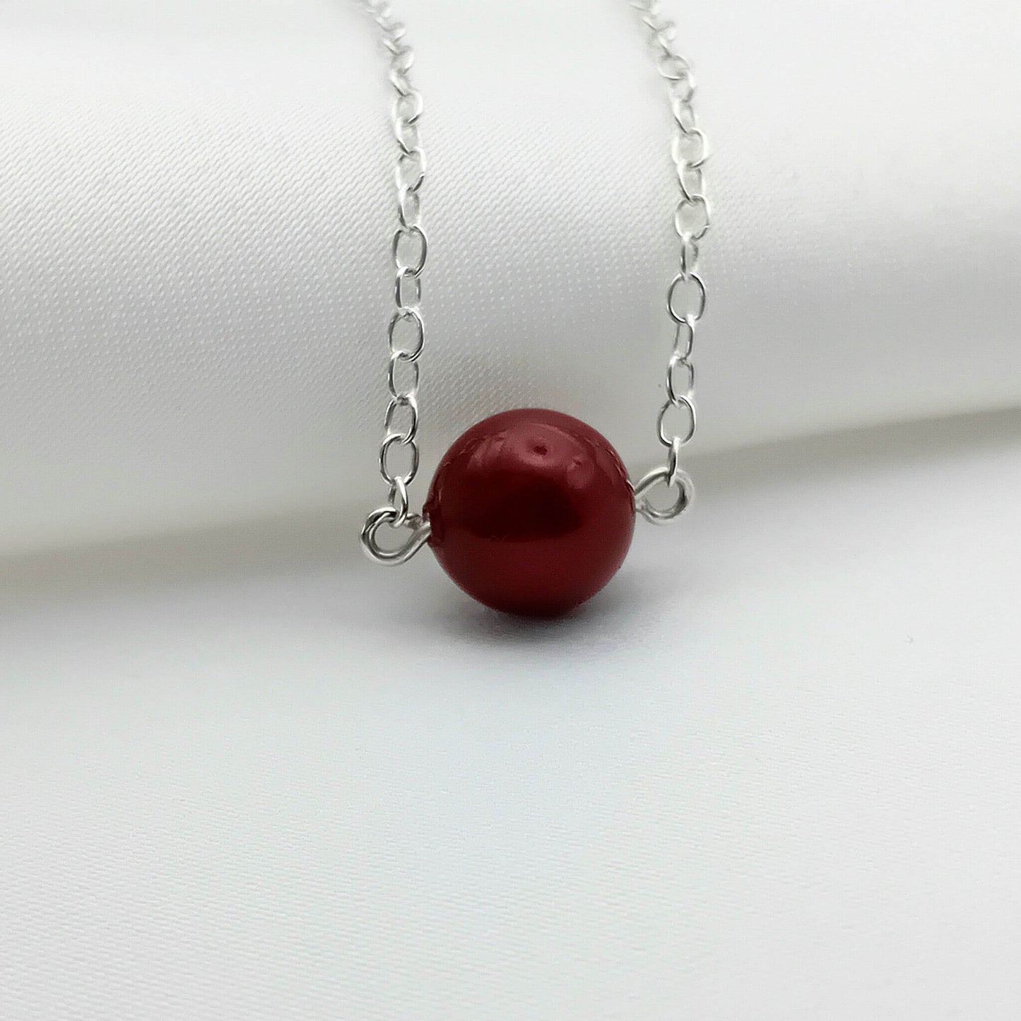 Bordeaux Pearl Necklace