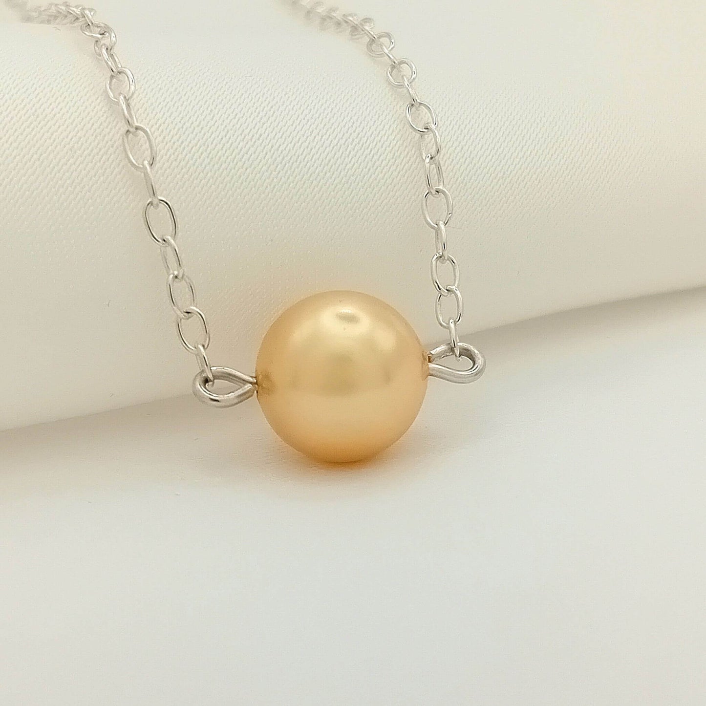 Gold Swarovski Pearl Necklace