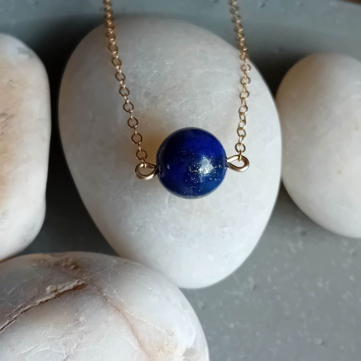 Lapis Lazuli Gold Necklace