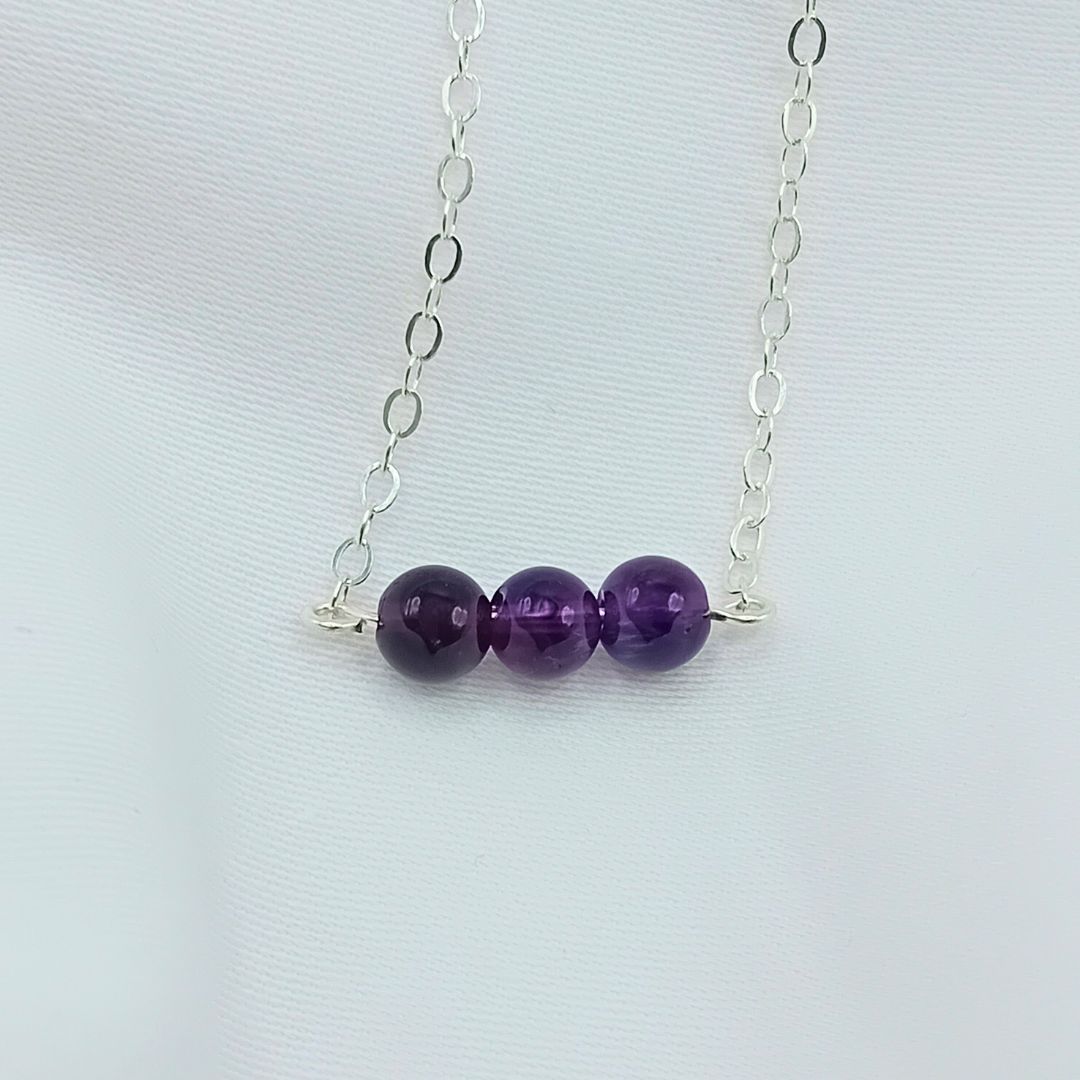 Amethyst Sterling Silver Bracelet