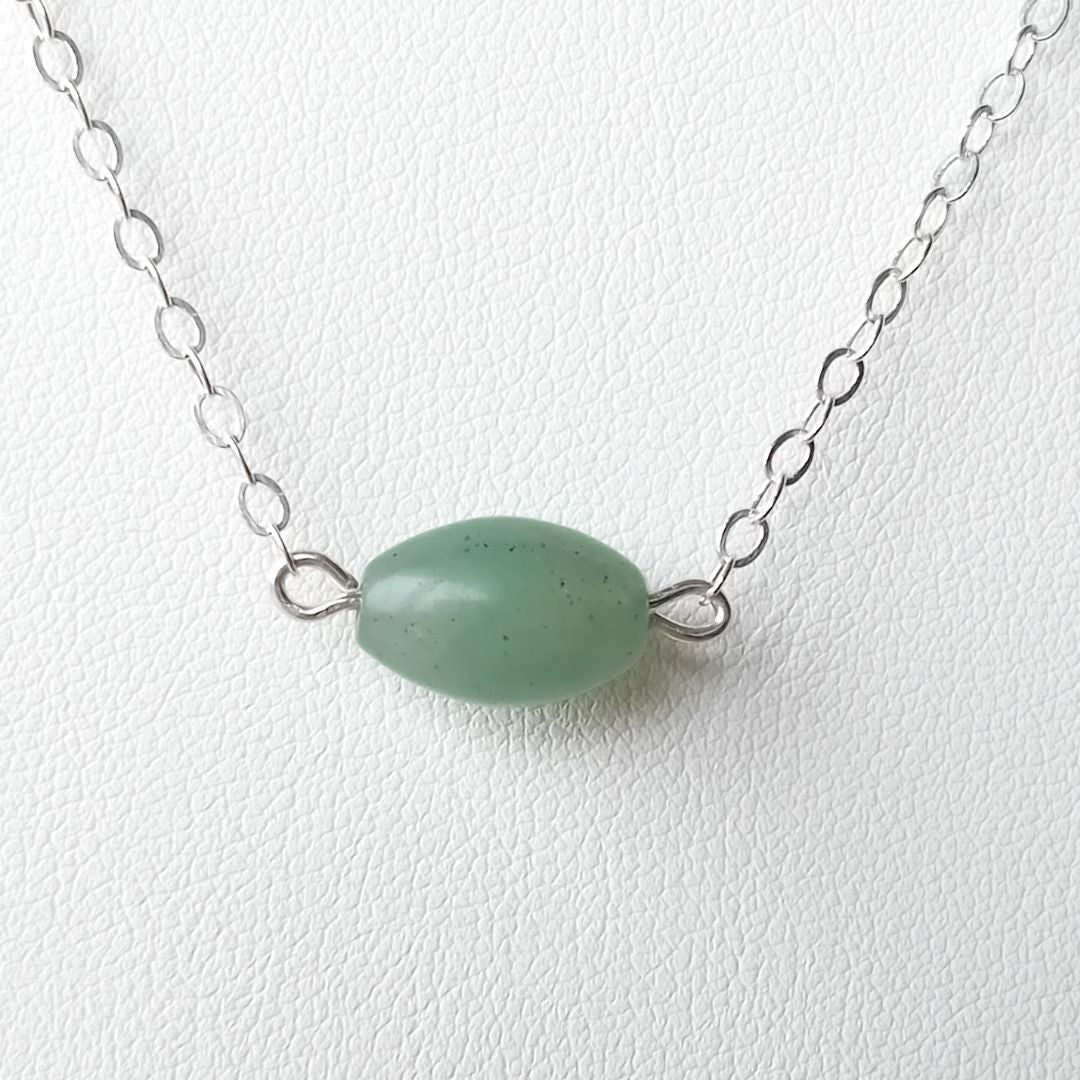 Aventurine Silver Necklace