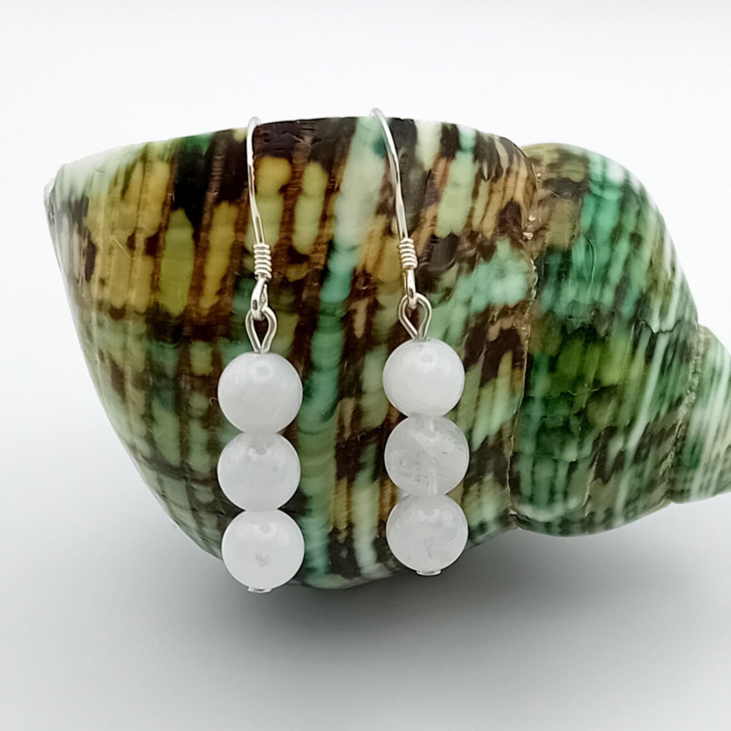 Silver Moonstone Earrings