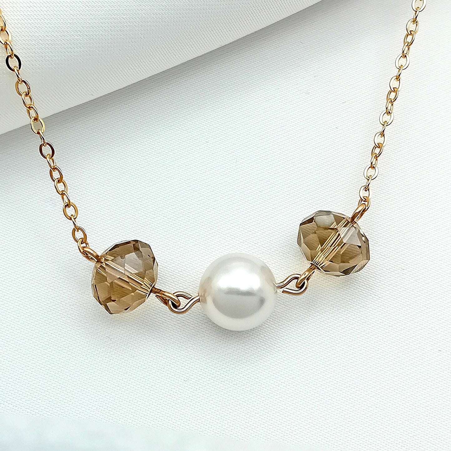 Ivory Swarovski Pearl Necklace