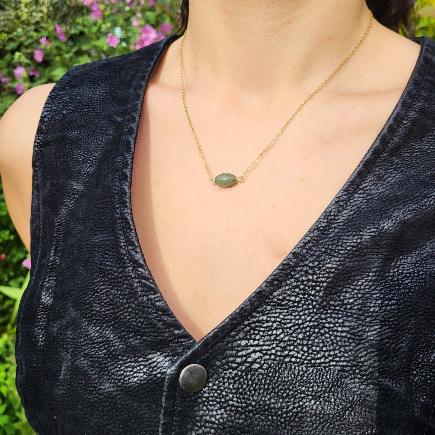 Aventurine Gold Fill Necklace