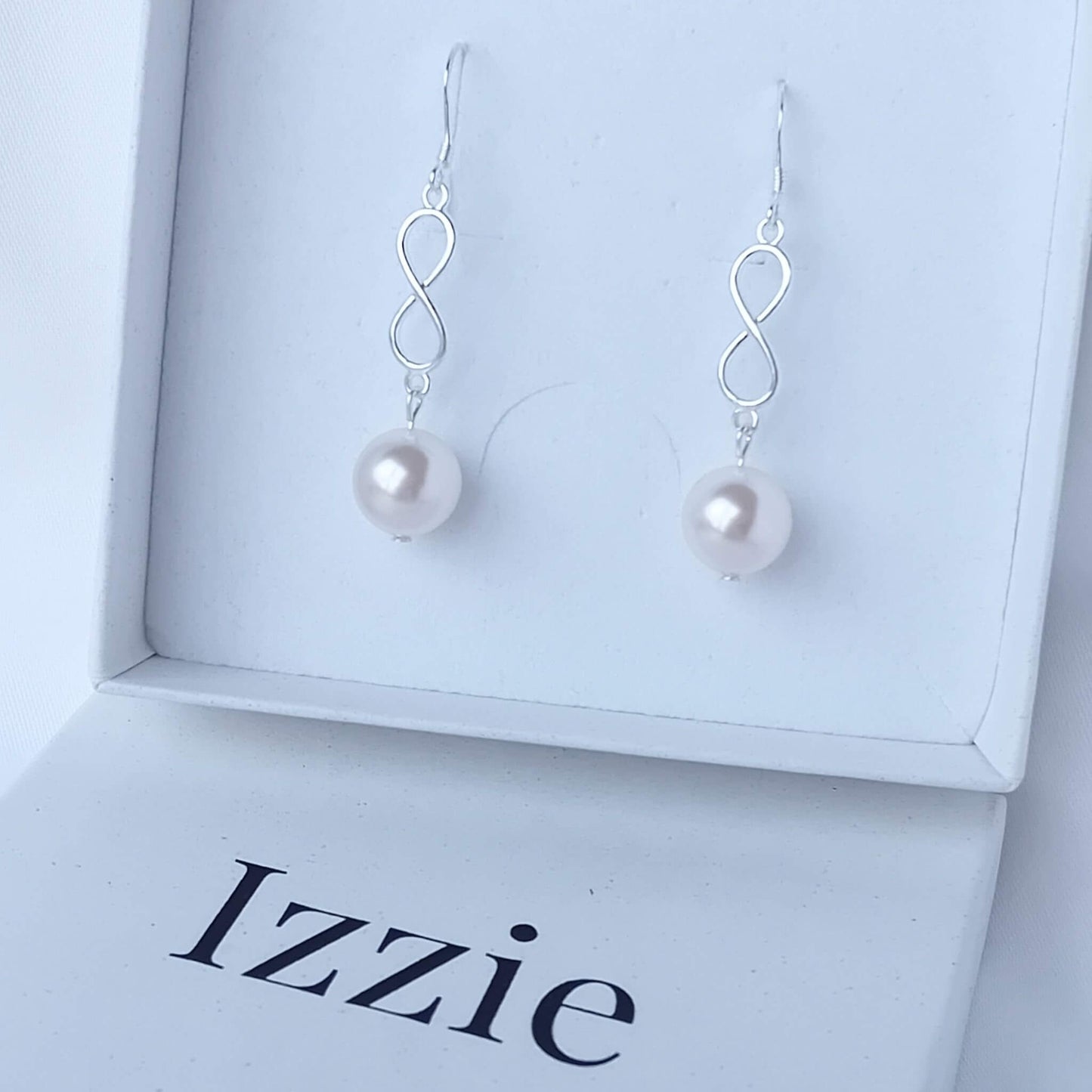 Infinity Pearl Earrings