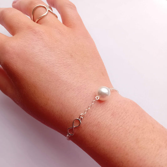 Infinity Pearl Bracelet