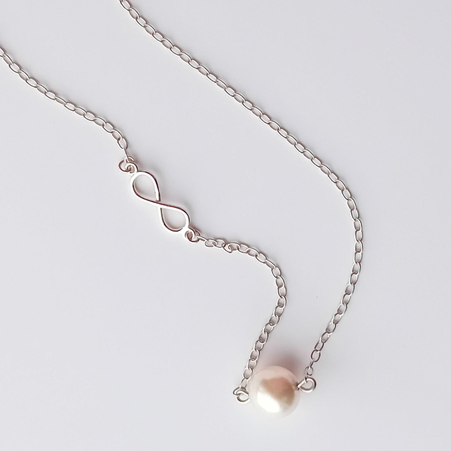 Infinity Pearl Necklace