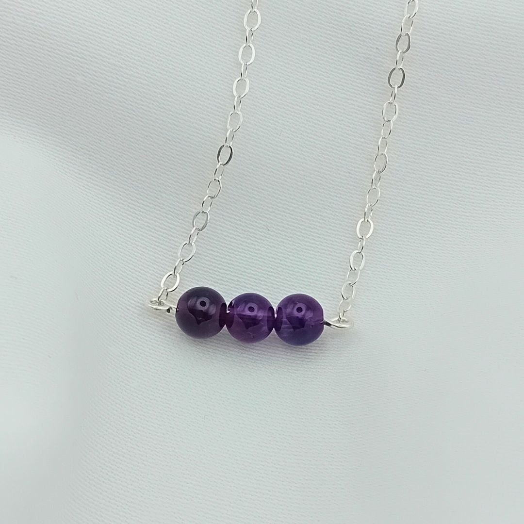 Amethyst Sterling Silver Bracelet