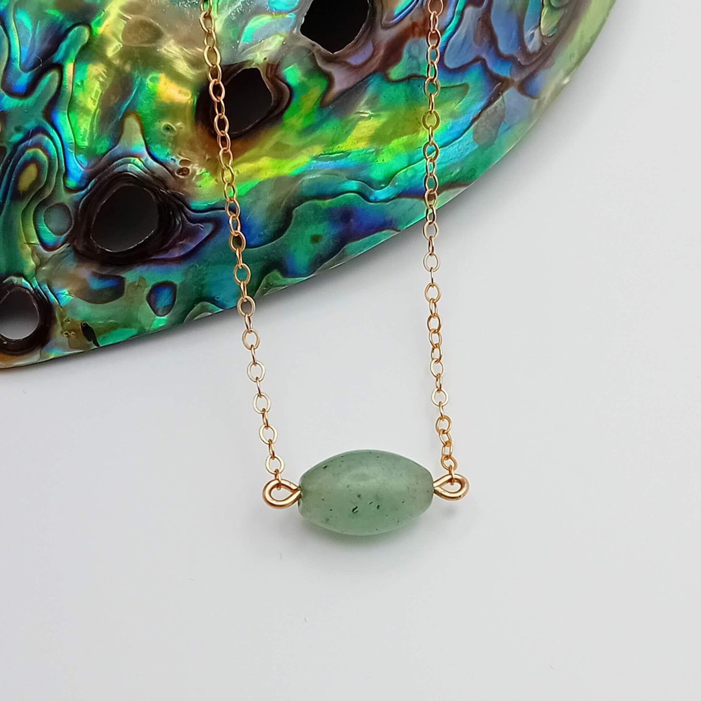 Aventurine Gold Fill Necklace