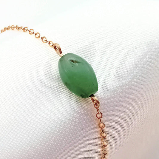 Aventurine Gold Fill Bracelet