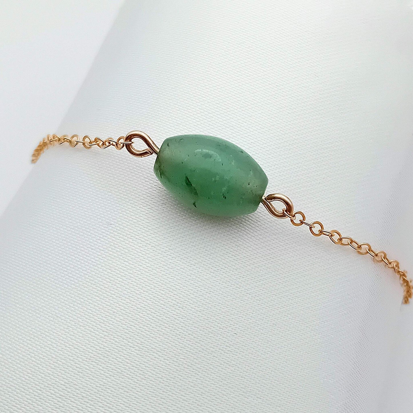 Aventurine Gold Fill Bracelet