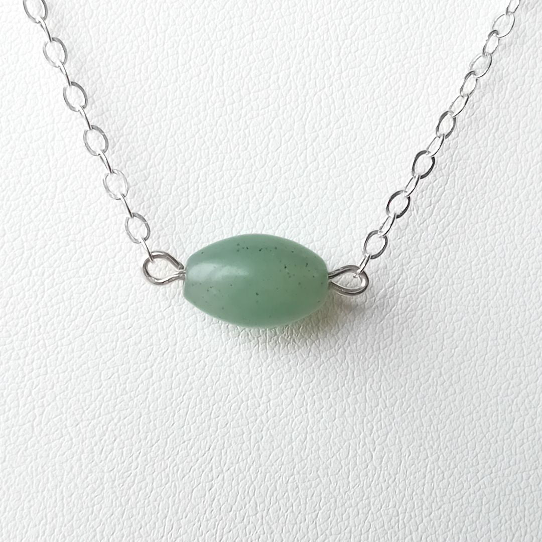 Aventurine Silver Necklace