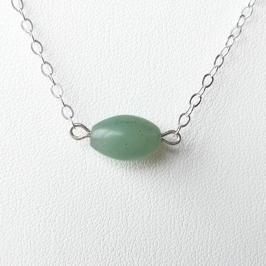 Aventurine Silver Necklace