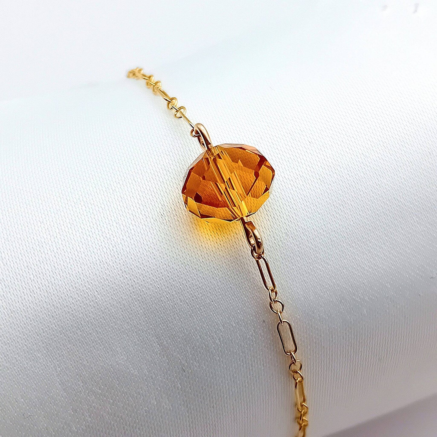 Crystal Gold Fill Bracelet