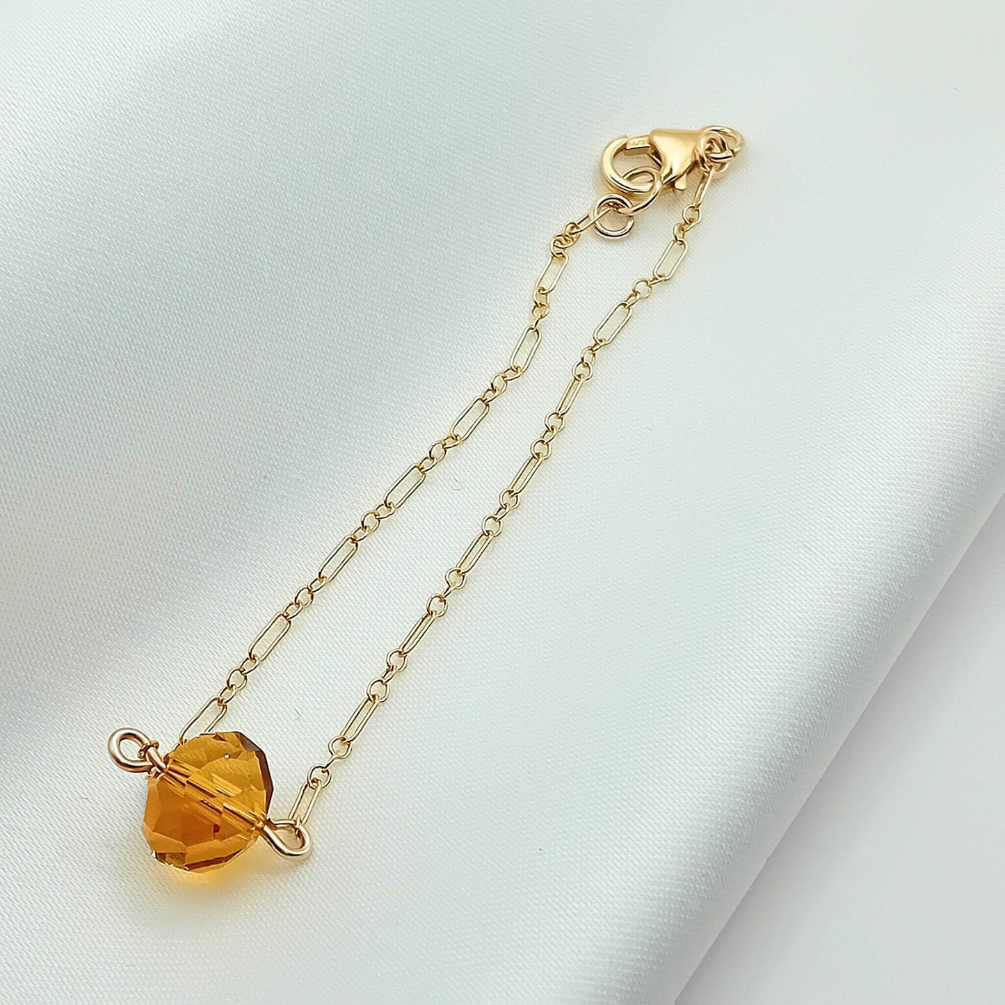 Crystal Gold Fill Bracelet