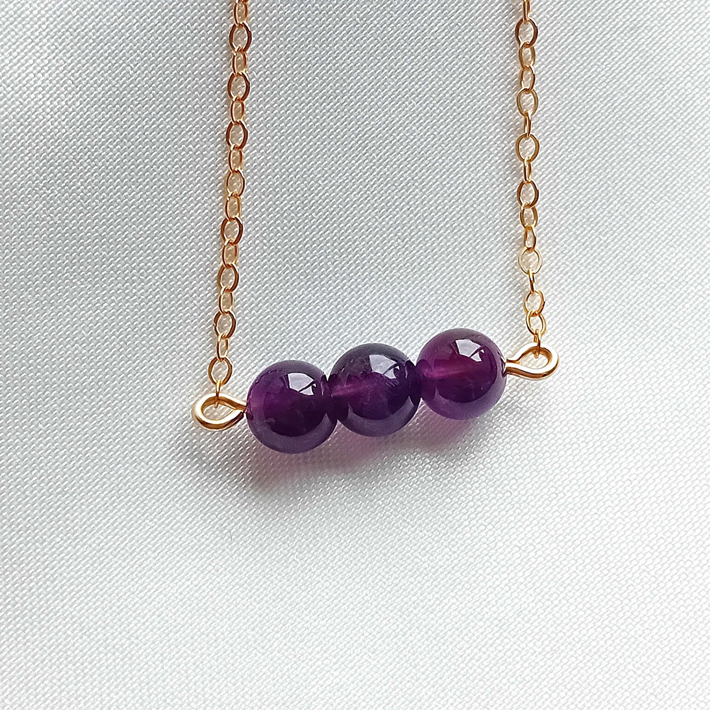 Amethyst Gold Fill Necklace