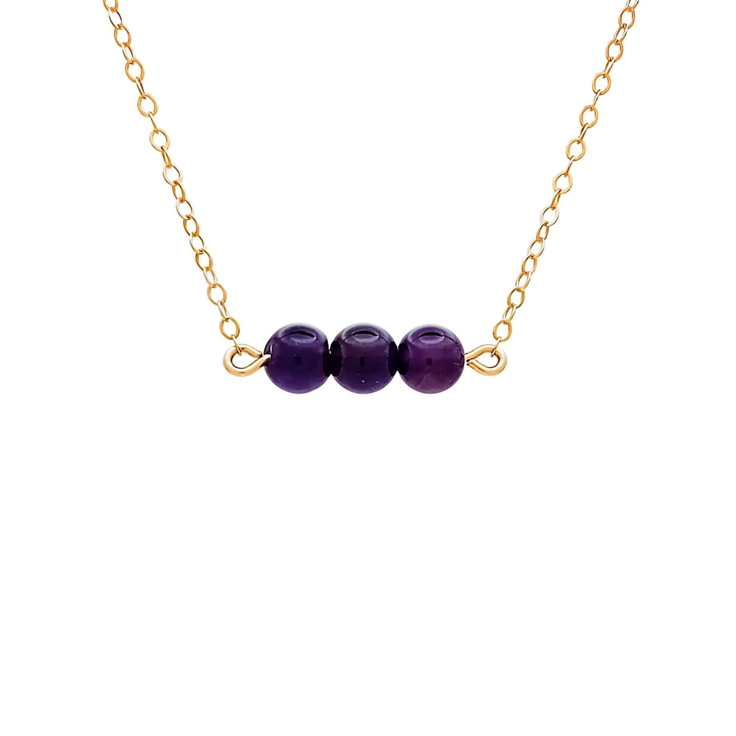 Amethyst Gold Fill Necklace