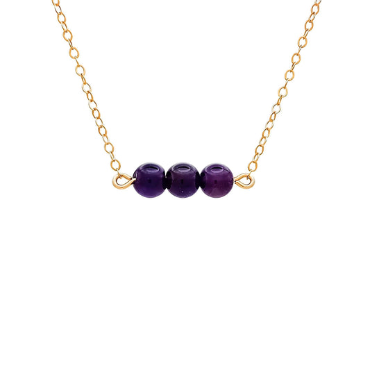 Amethyst Gold Fill Necklace
