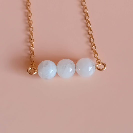 Moonstone Gold Fill Bracelet