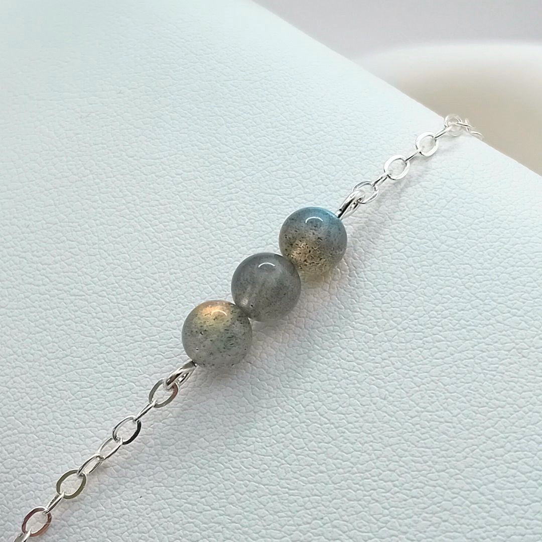 Labradorite Silver Bracelet
