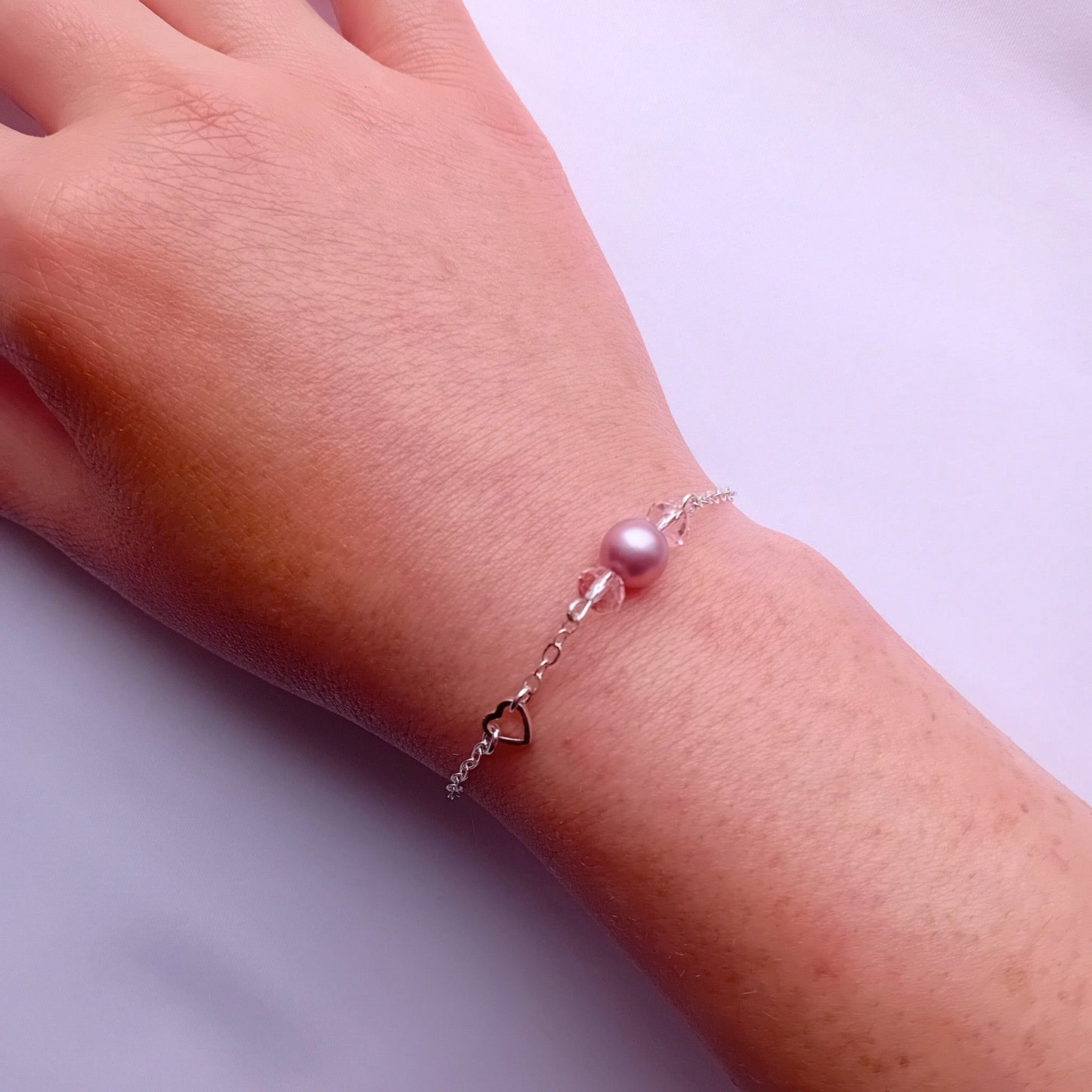 Pearl Heart Bracelet