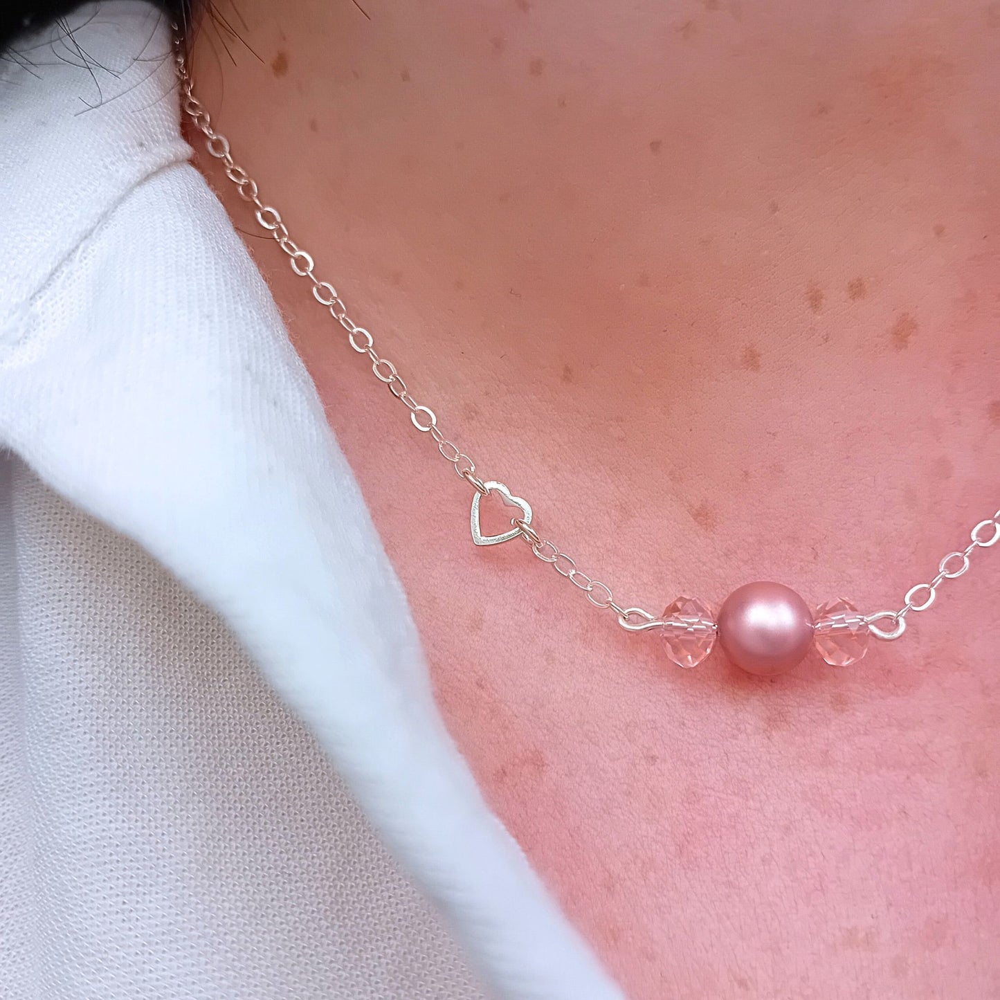 Pearl Heart Necklace