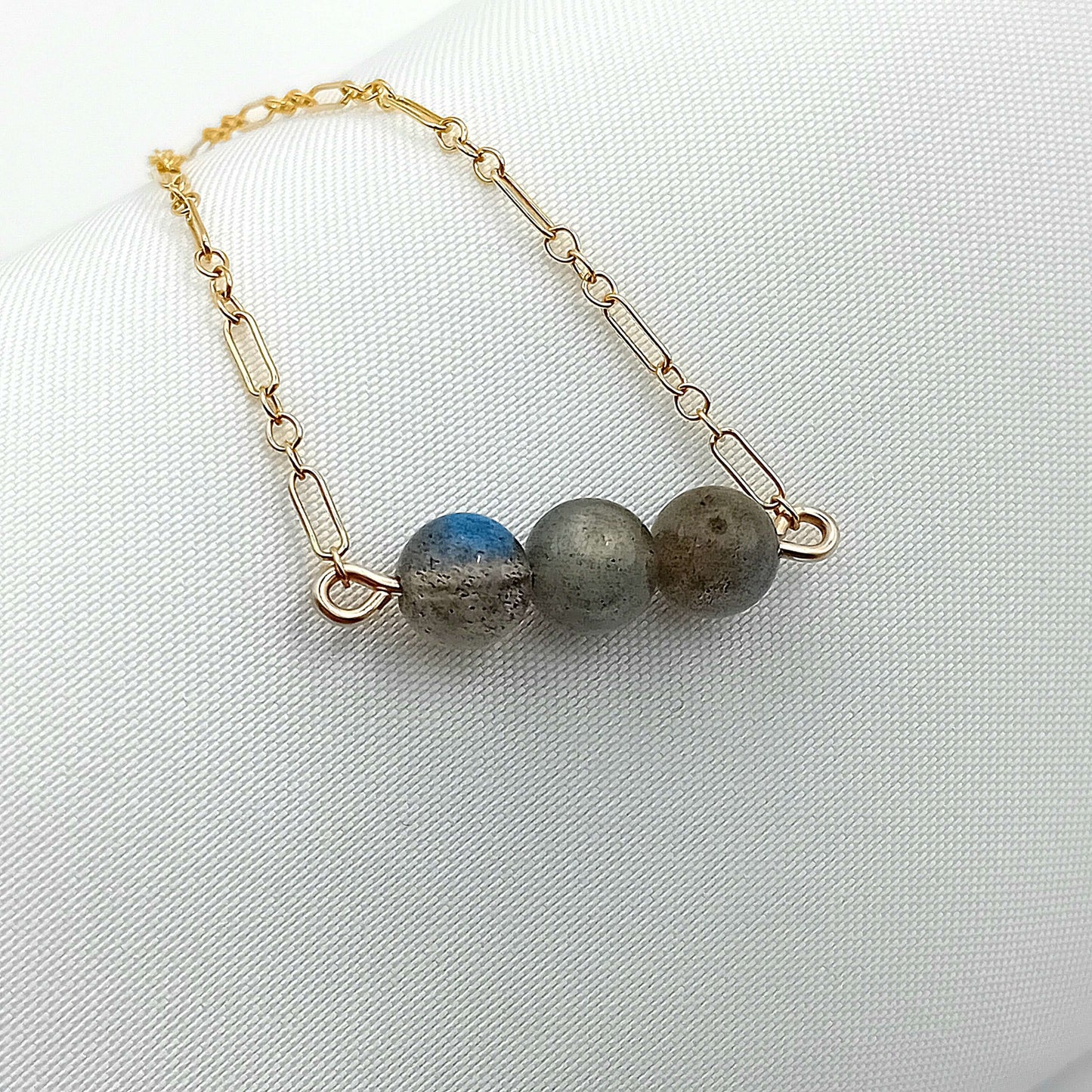 Labradorite Gold Fill Bracelet