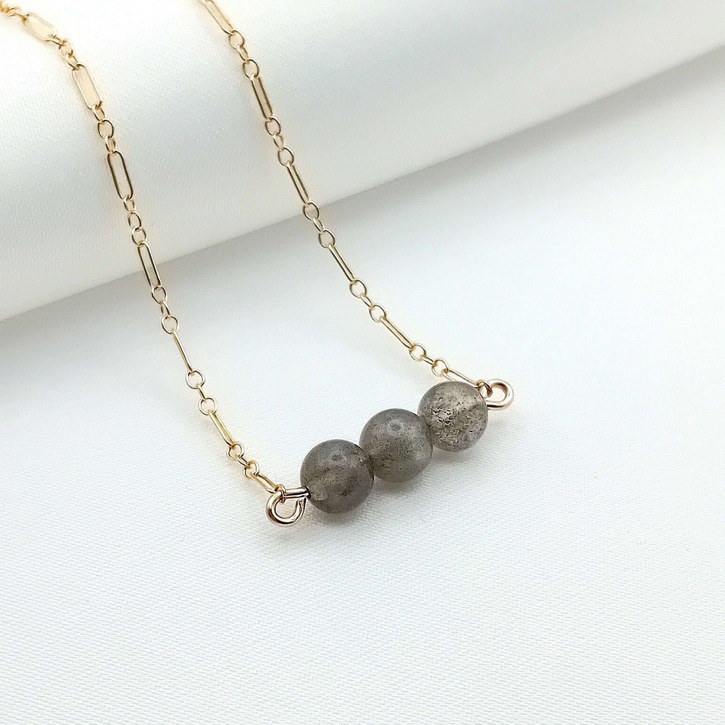 Labradorite Gold Fill Bracelet