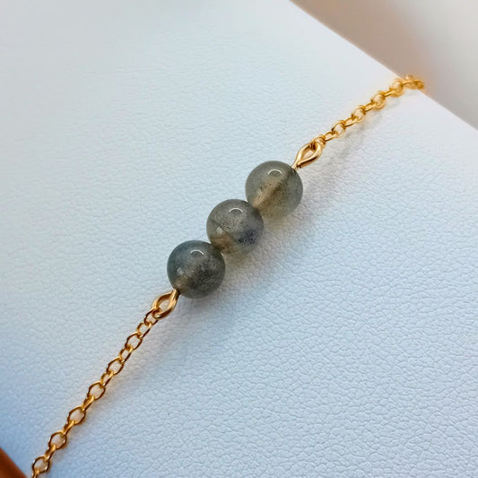 Labradorite Gold Fill Bracelet