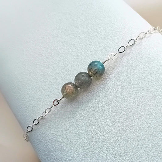 Labradorite Silver Bracelet