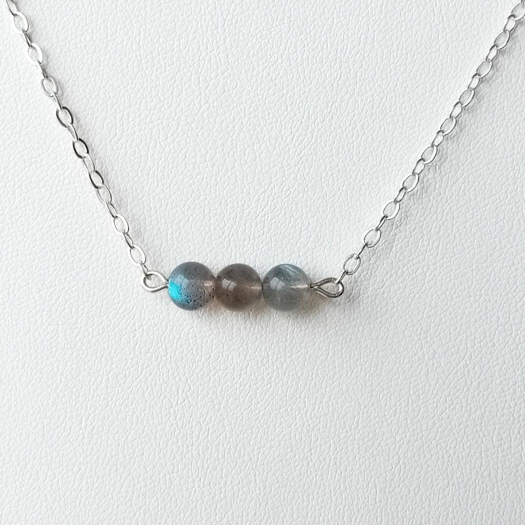 Labradorite Silver Necklace