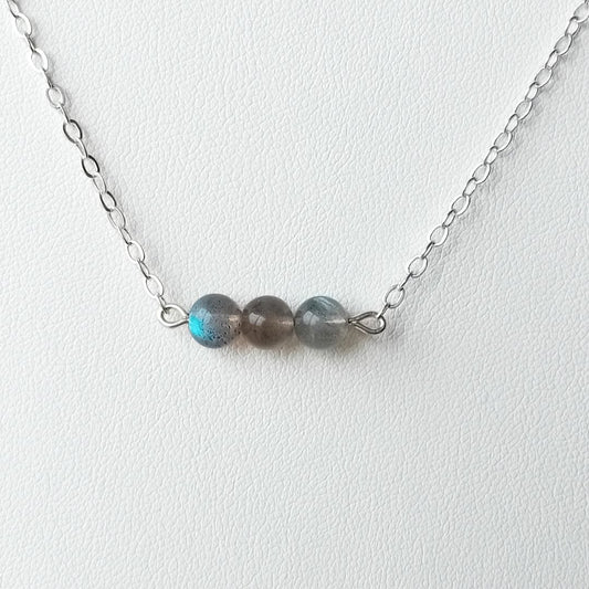 Labradorite Silver Necklace