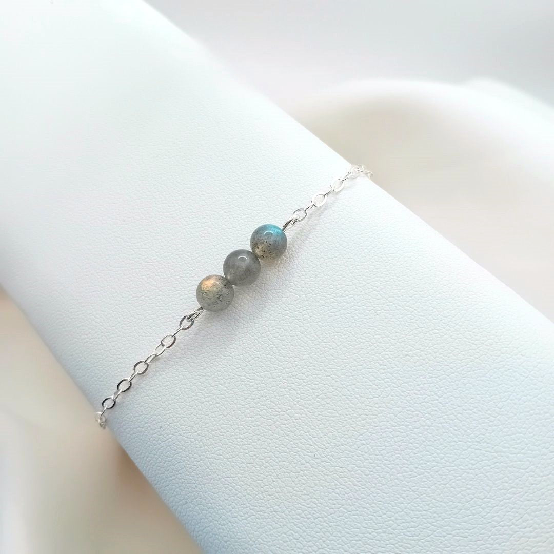 Labradorite Silver Bracelet