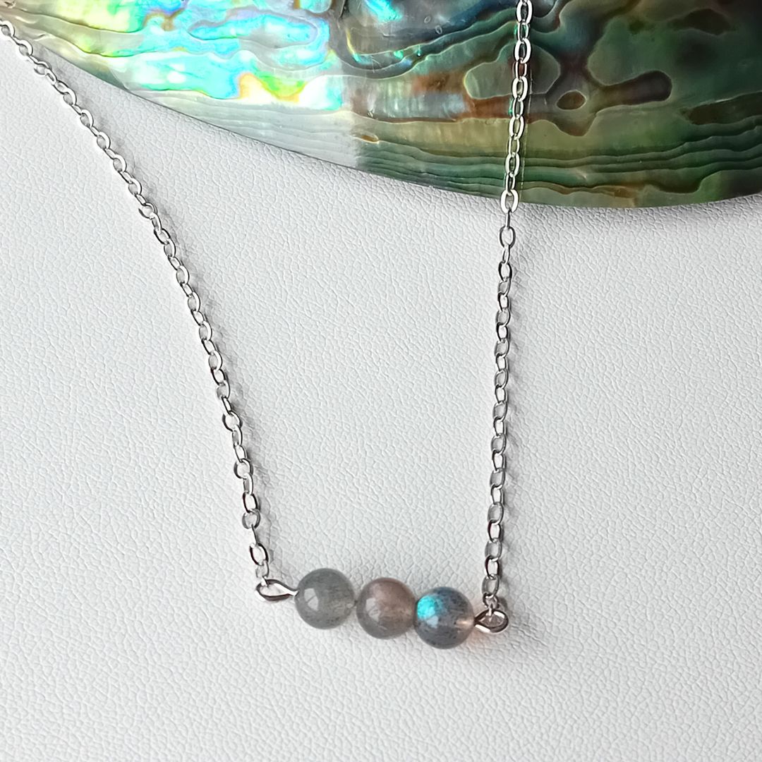 Labradorite Silver Necklace