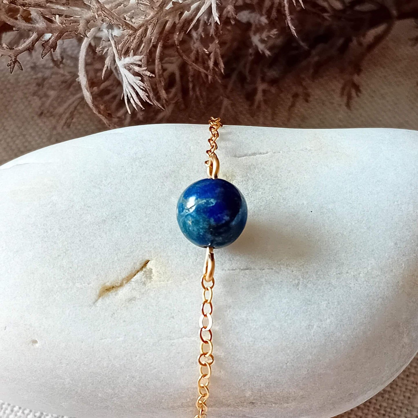 Lapis Lazuli Gold Fill Bracelet