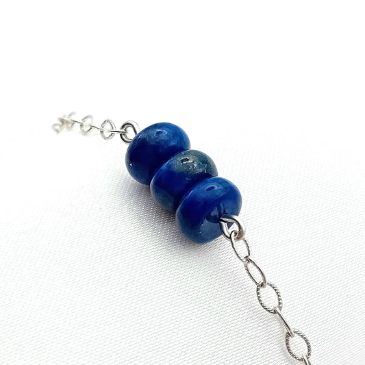 Lapis Lazuli Rondelle Bracelet
