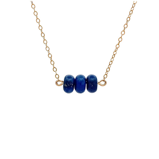 Lapis Lazuli Rondelle Necklace