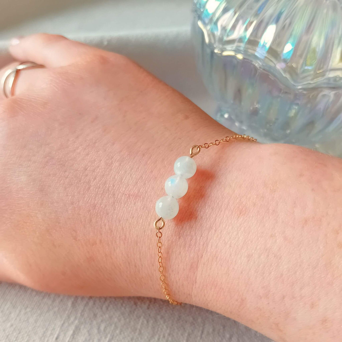 Moonstone Gold Fill Bracelet