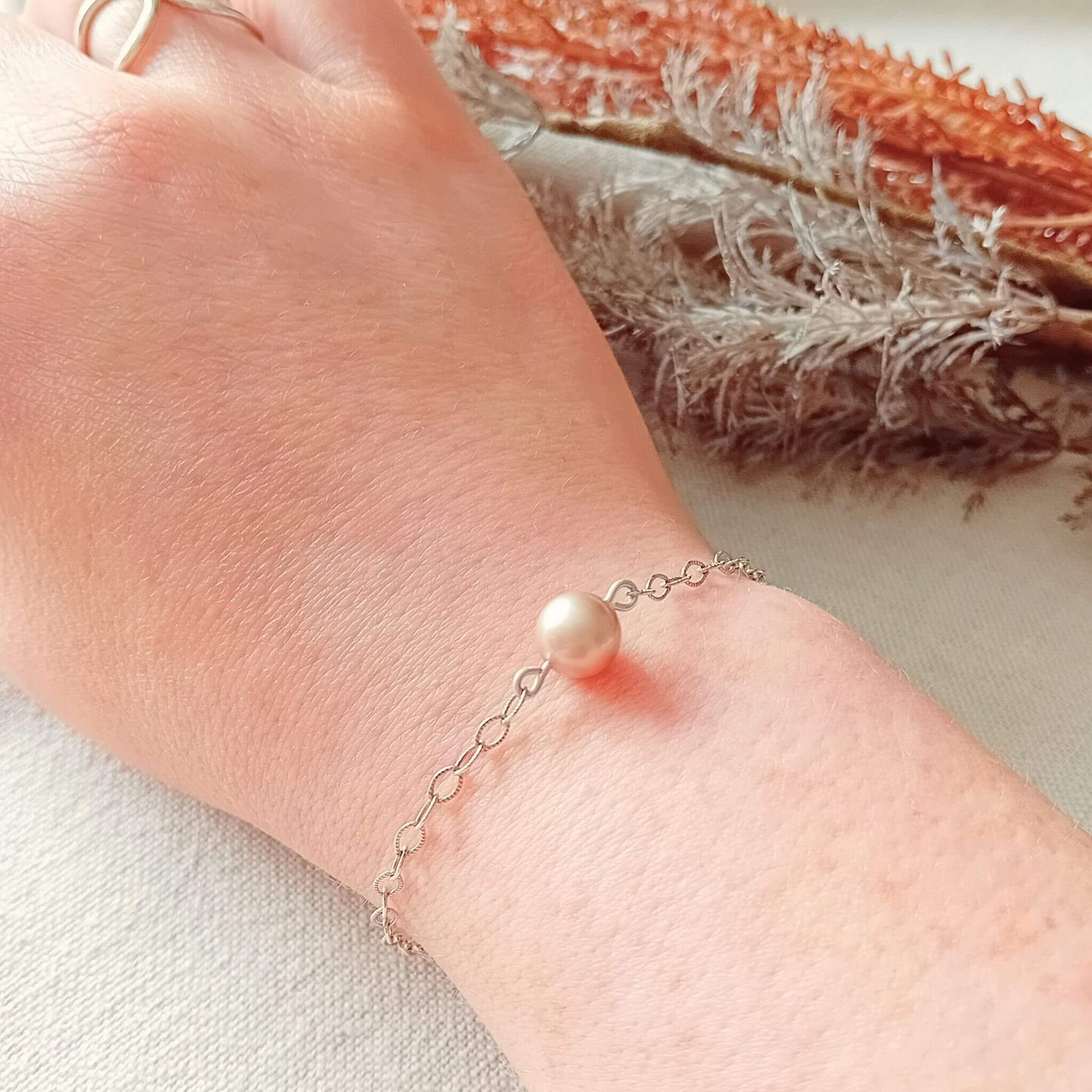 Almond Pearl Bracelet