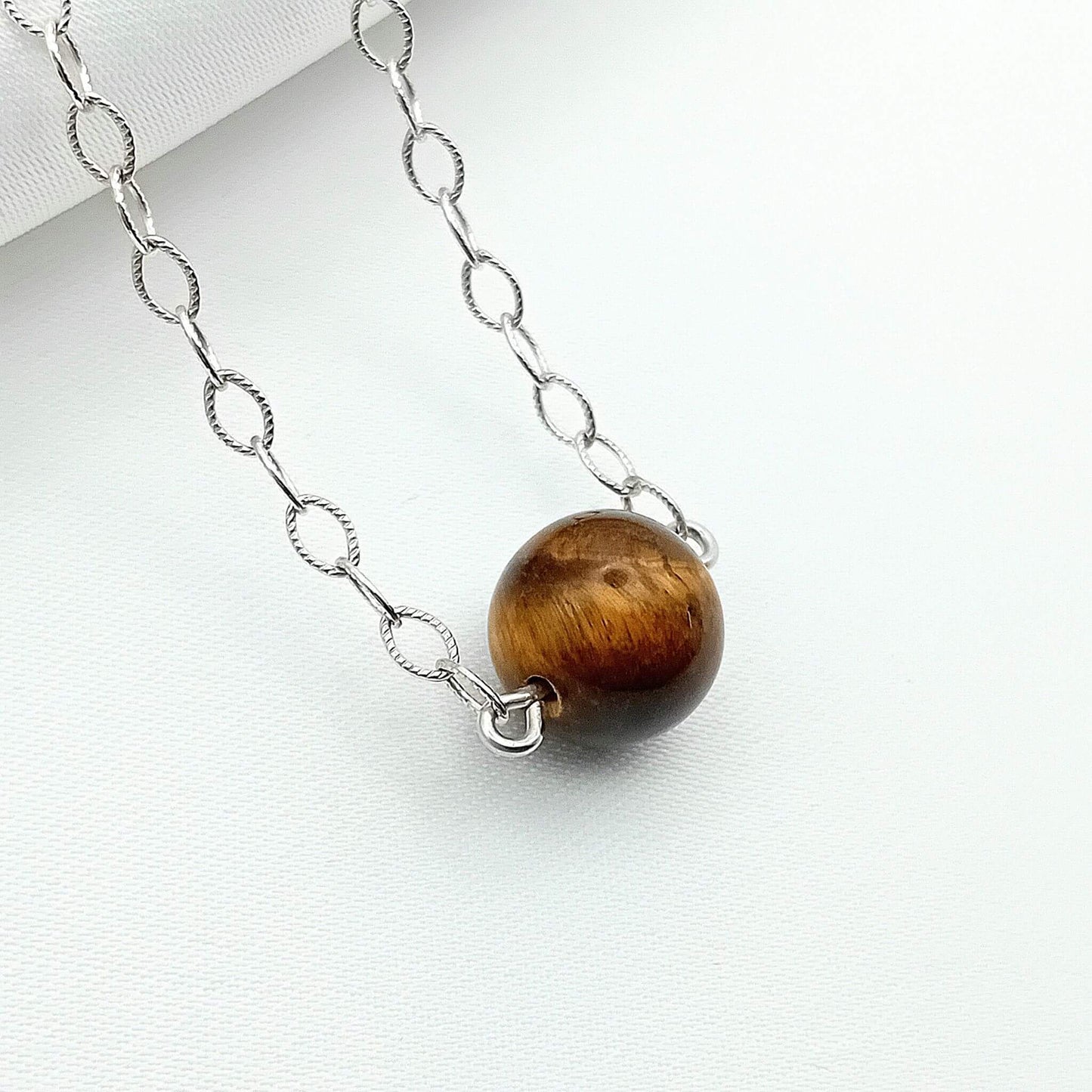 Tiger’s Eye Sterling Silver Necklace
