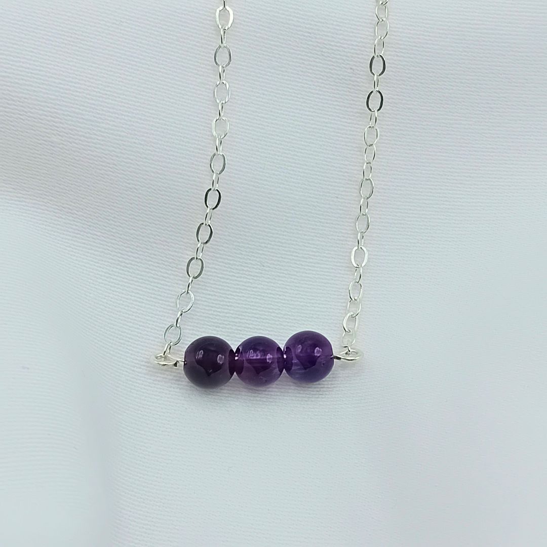 Amethyst Sterling Silver Bracelet