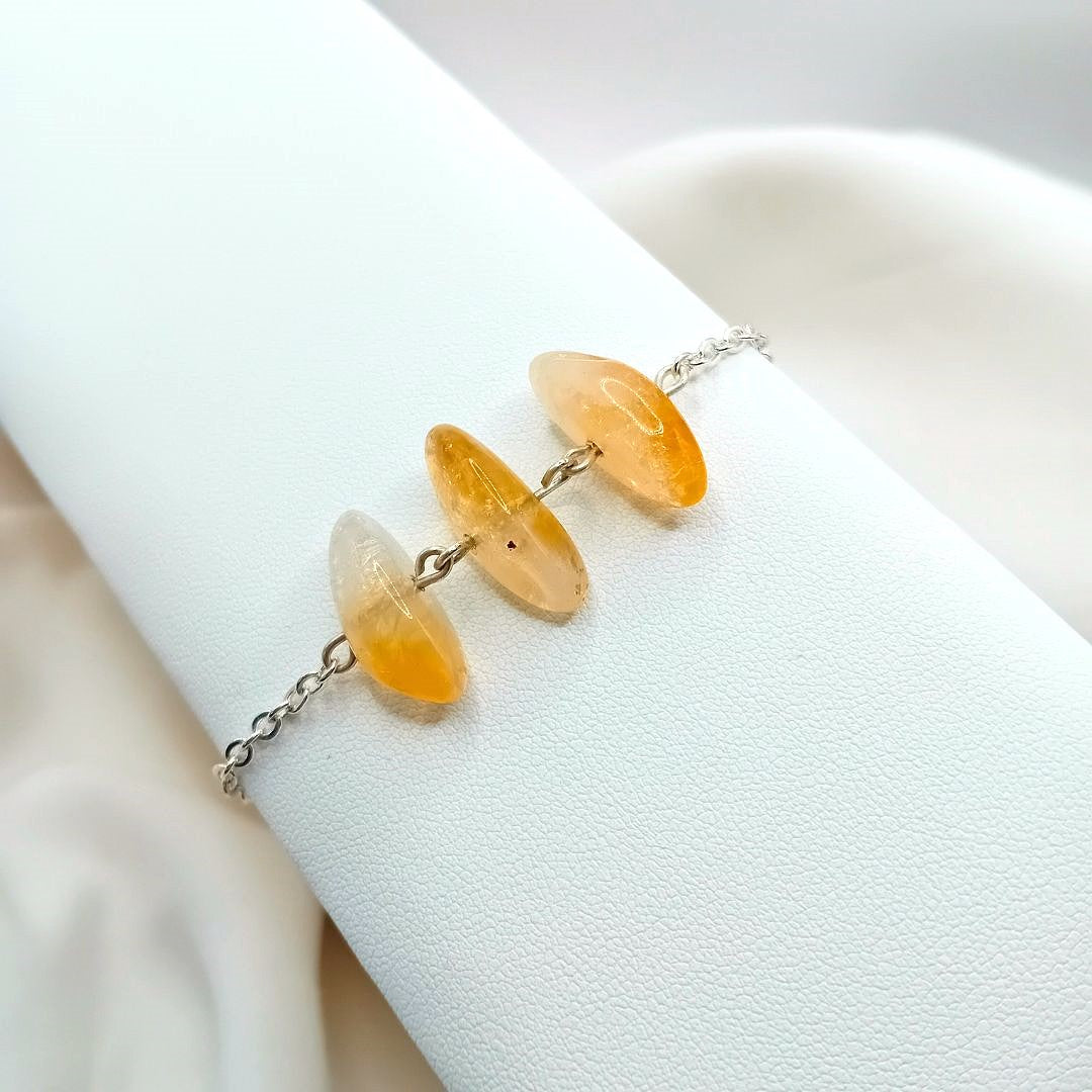 Citrine Silver Bracelet