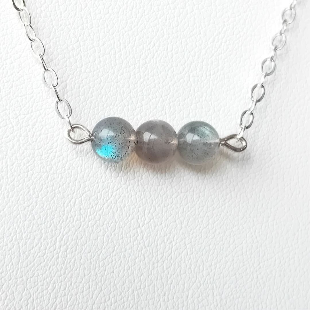 Labradorite Silver Necklace