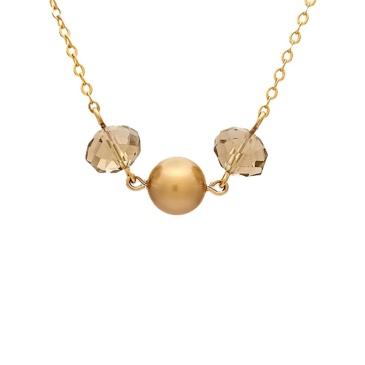 Gold Swarovski Pearl Necklace