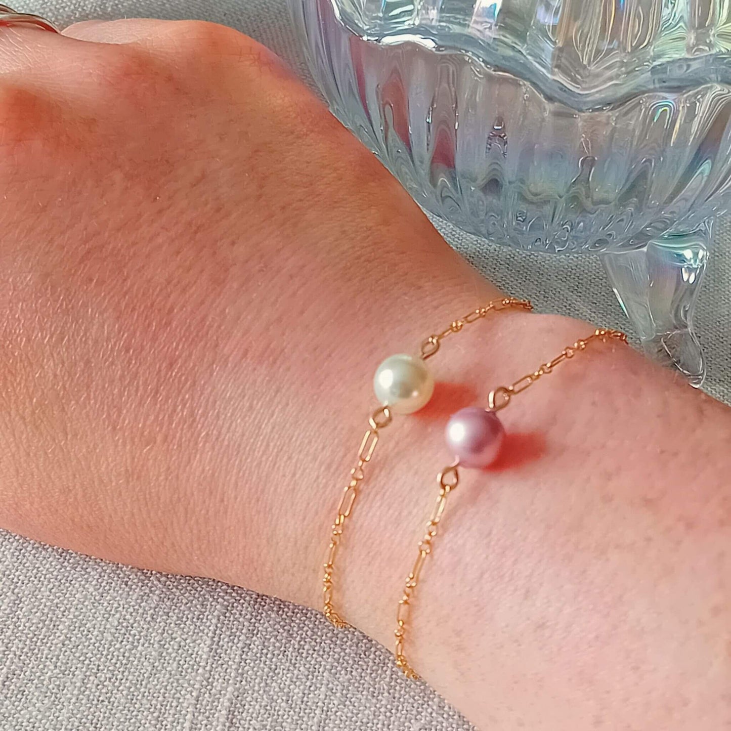 Ivory Pearl Gold Bracelet