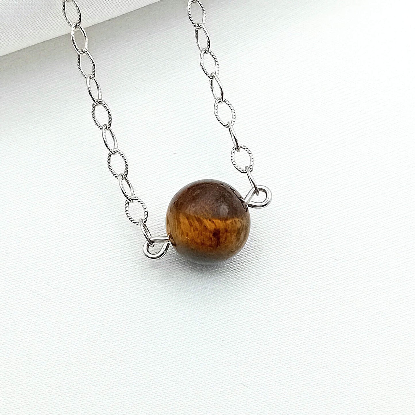 Tiger’s Eye Sterling Silver Necklace